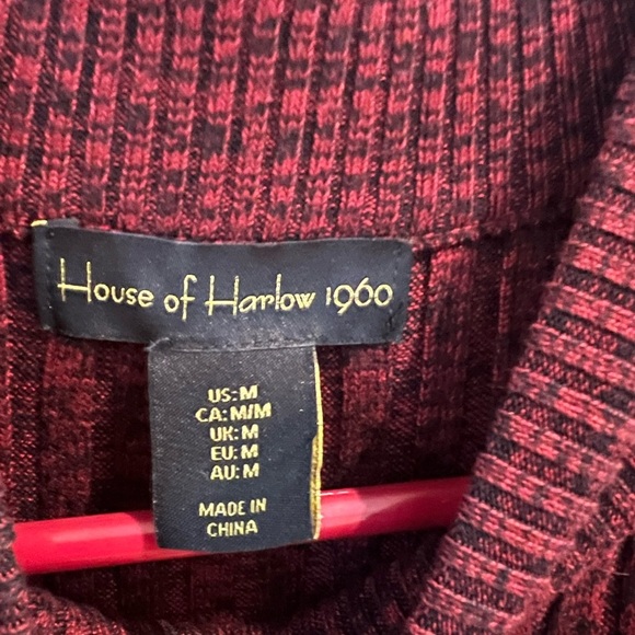 House of Harlow 1960 Red Sheath Midi Dress. A027 - Picture 5 of 5